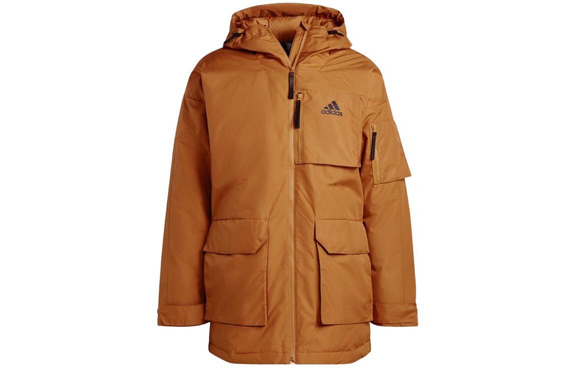 Пуховик мужской Adidas, коричневый 
Пуховик мужской Adidas, коричневый