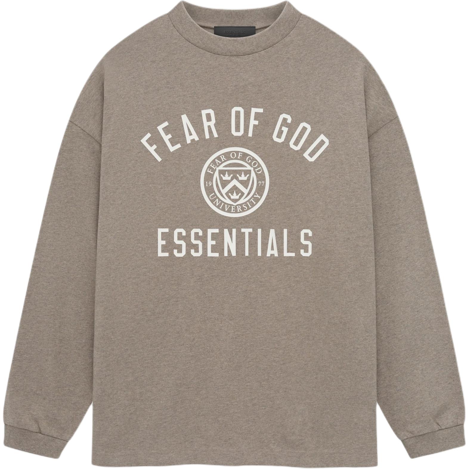 Jersey Long sleeve T shirt Fear Of God Essentials, серый
Jersey Long sleeve T shirt Fear Of God Essentials, серый