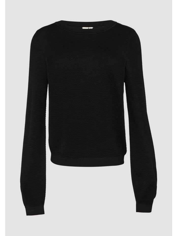 Вязаный свитер в цвете 9999_черный QS
Вязаный свитер в цвете 9999_черный QS