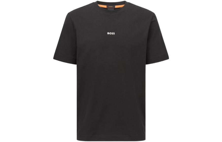 Футболка с принтом логотипа Boss HUGO BOSS, черная 
Футболка с принтом логотипа Boss HUGO BOSS, черная