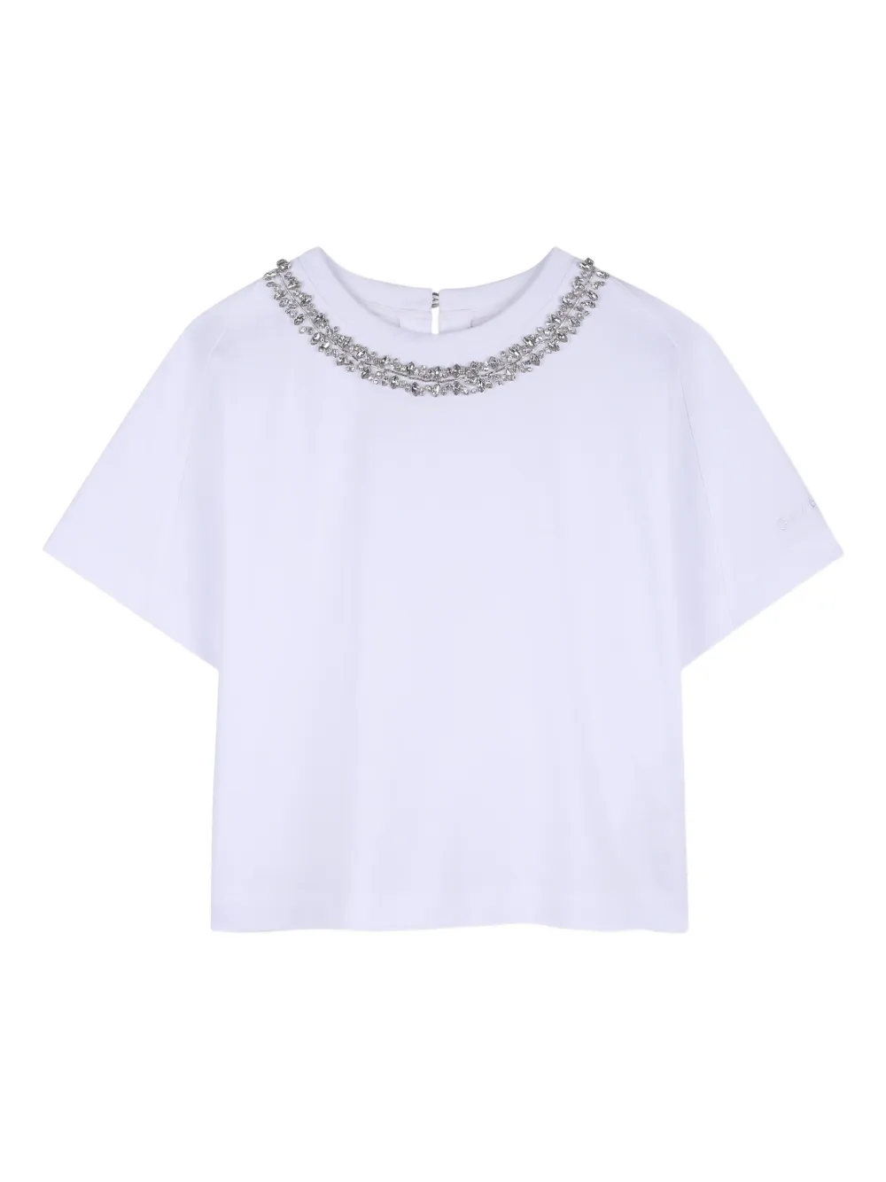 Декорированная футболка с круглым вырезом Givenchy Kids, белый
Декорированная футболка с круглым вырезом Givenchy Kids, белый