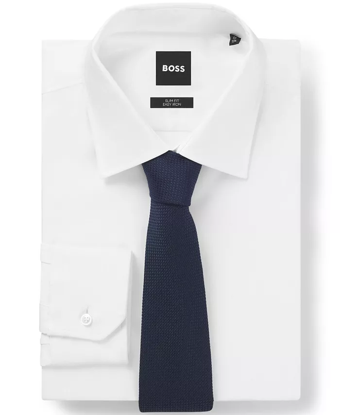 Мужской галстук Cotton Silk Structured Hugo Boss, синий
Мужской галстук Cotton Silk Structured Hugo Boss, синий