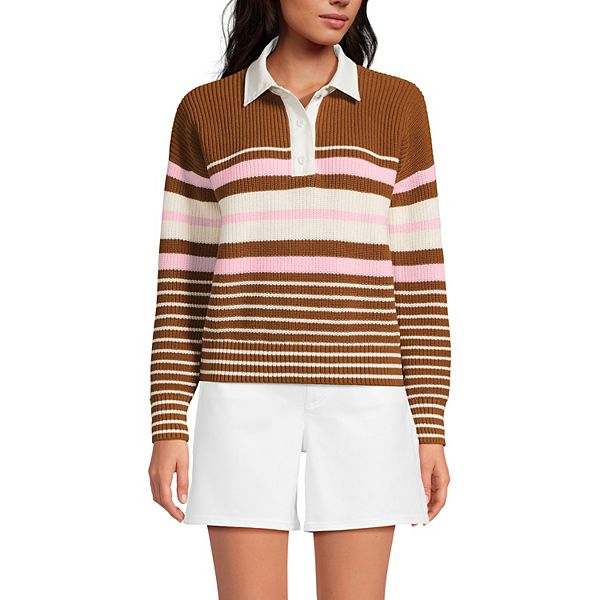 Petite drifter свитер с воротником-рубашкой Lands' End, Ginger Multi Stripes
Petite drifter свитер с воротником-рубашкой Lands' End, Ginger Multi Stripes