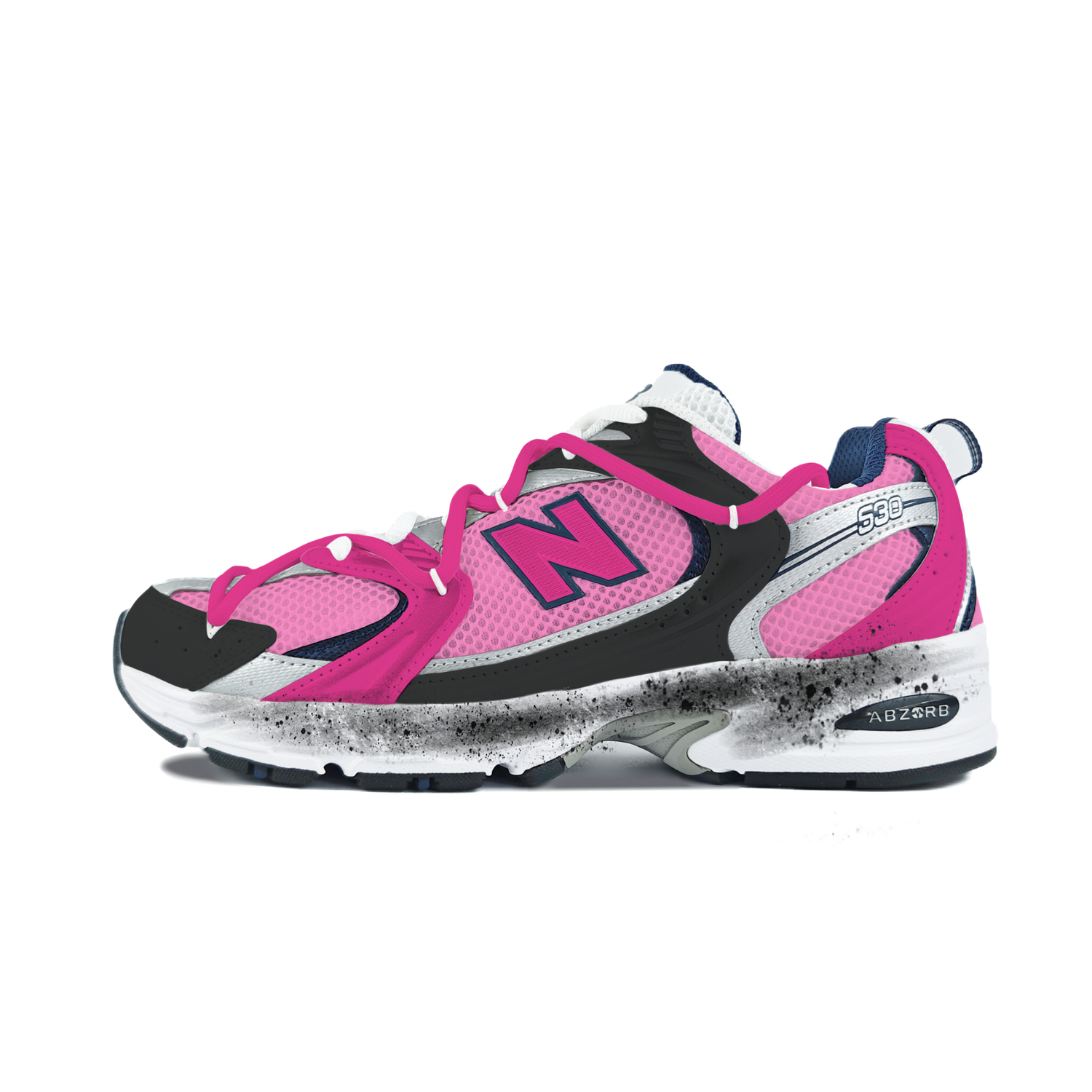New Balance Мужские и женские кроссовки NB 530 Abrasion Resistant Slip Resistant низкие черные розовые
New Balance Мужские и женские кроссовки NB 530 Abrasion Resistant Slip Resistant низкие черные розовые