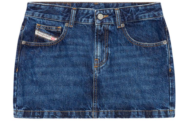 Джинсовая мини-юбка с эффектом потертости ron whiskering DIESEL, темно-синий
Джинсовая мини-юбка с эффектом потертости ron whiskering DIESEL, темно-синий