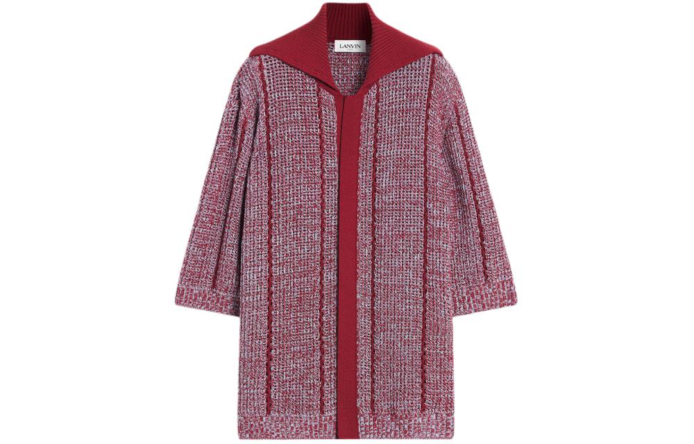 Кардиган с открытой вязкой на скрытых пуговицах Lanvin, красный
Кардиган с открытой вязкой на скрытых пуговицах Lanvin, красный