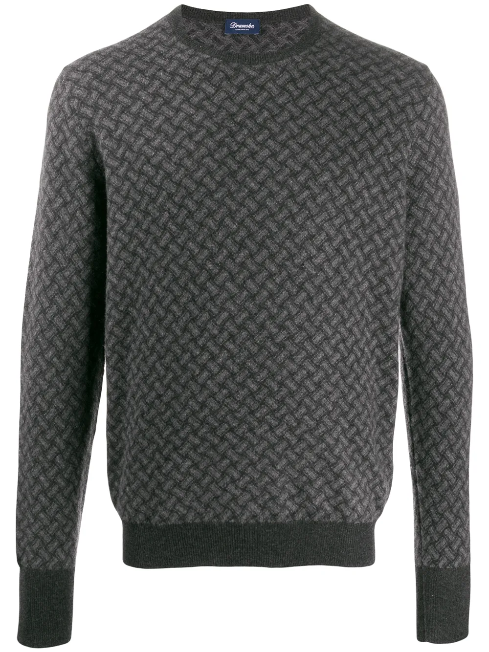 Кашемировый свитер с круглым вырезом Drumohr, серый
Кашемировый свитер с круглым вырезом Drumohr, серый