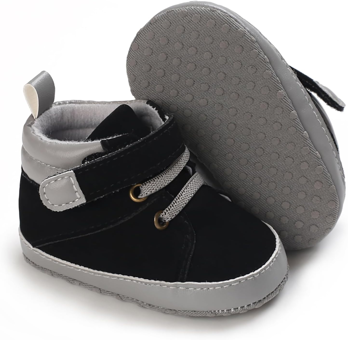 Детские кроссовки SOFMUO для мальчиков и девочек, высокие на щиколотку, из искусственной кожи, с нескользящей подошвой, мягкой резиновой подошвой, для малышей, детская обувь для униформы, A3/Pu Black
Детские кроссовки SOFMUO для мальчиков и девочек, высокие на щиколотку, из искусственной кожи, с нескользящей подошвой, мягкой резиновой подошвой, для малышей, детская обувь для униформы, A3/Pu Black