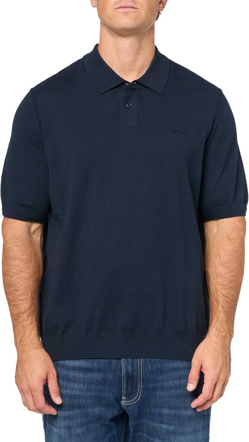 BOSS Мужской свитер с логотипом на груди, Midnight Navy
BOSS Мужской свитер с логотипом на груди, Midnight Navy