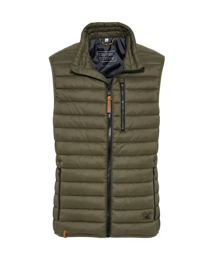 Утепленный жилет из переработанного полиэстера Camel Active, зеленый
Утепленный жилет из переработанного полиэстера Camel Active, зеленый