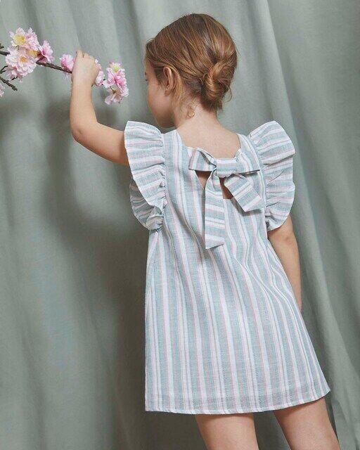 Платье для девочки с полосатым принтом и бантиком на спине Dadati, мультиколор
Платье для девочки с полосатым принтом и бантиком на спине Dadati, мультиколор