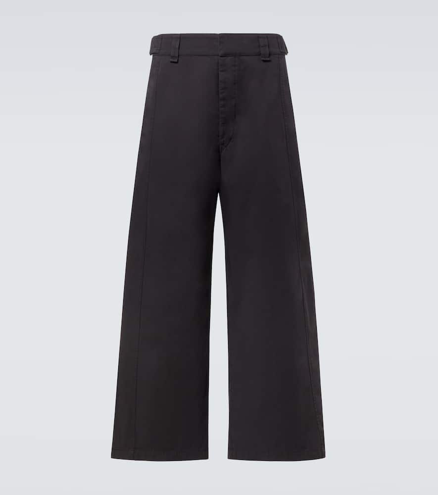 Хлопковые брюки-клеш с высокой талией из твила Lemaire, Coal
Хлопковые брюки-клеш с высокой талией из твила Lemaire, Coal