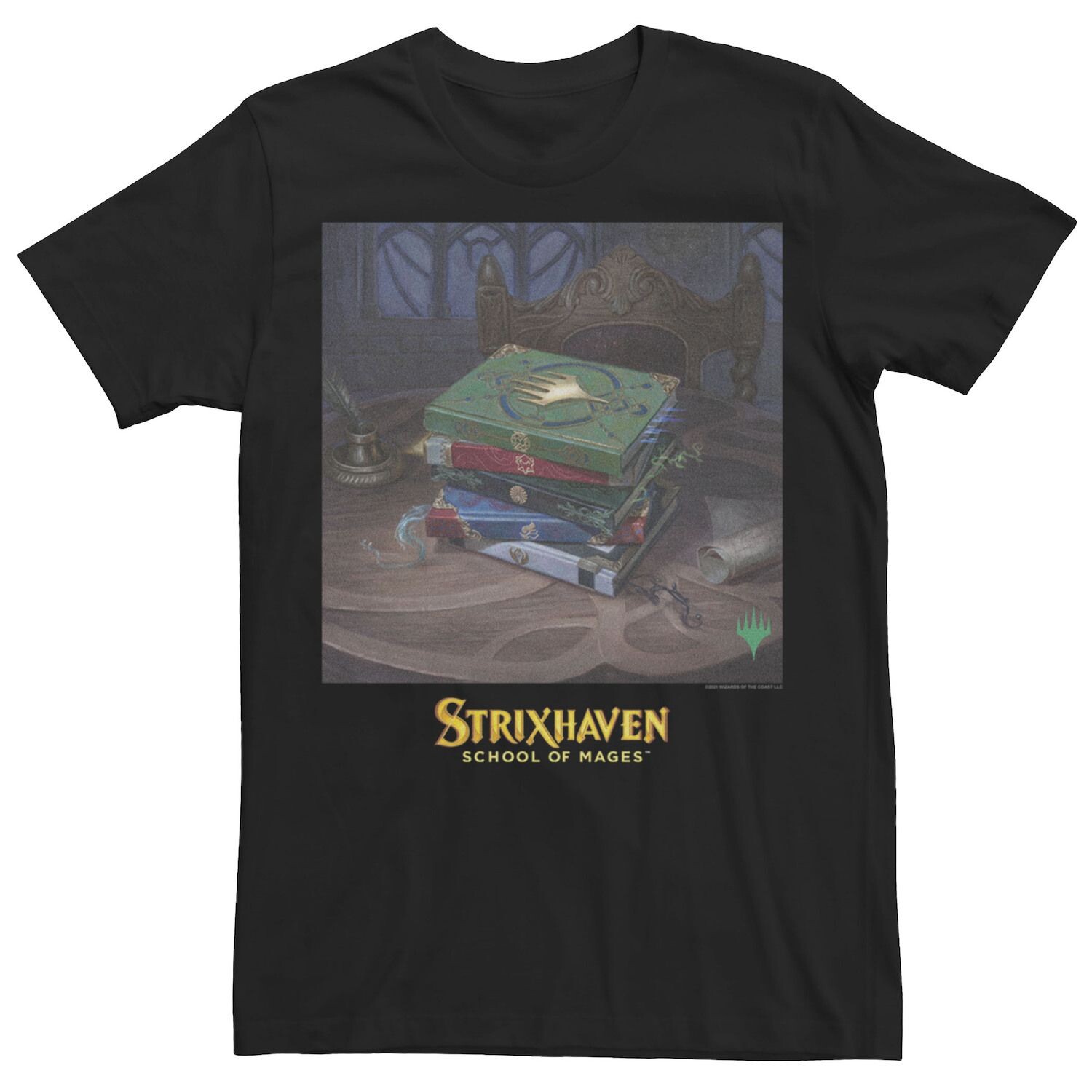 Мужская футболка с плакатом Magic The Gathering Strixhaven School Of Mages стопка книг Licensed Character
Мужская футболка с плакатом Magic The Gathering Strixhaven School Of Mages стопка книг Licensed Character