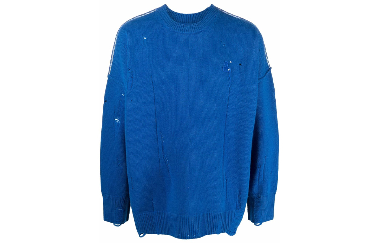 Джемпер с эффектом потертости и вышитым логотипом ADER ERROR, синий
Джемпер с эффектом потертости и вышитым логотипом ADER ERROR, синий