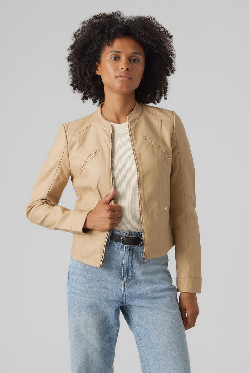 Куртка с кожаным эффектом и воротником Perkins Vero Moda, коричневый
Куртка с кожаным эффектом и воротником Perkins Vero Moda, коричневый