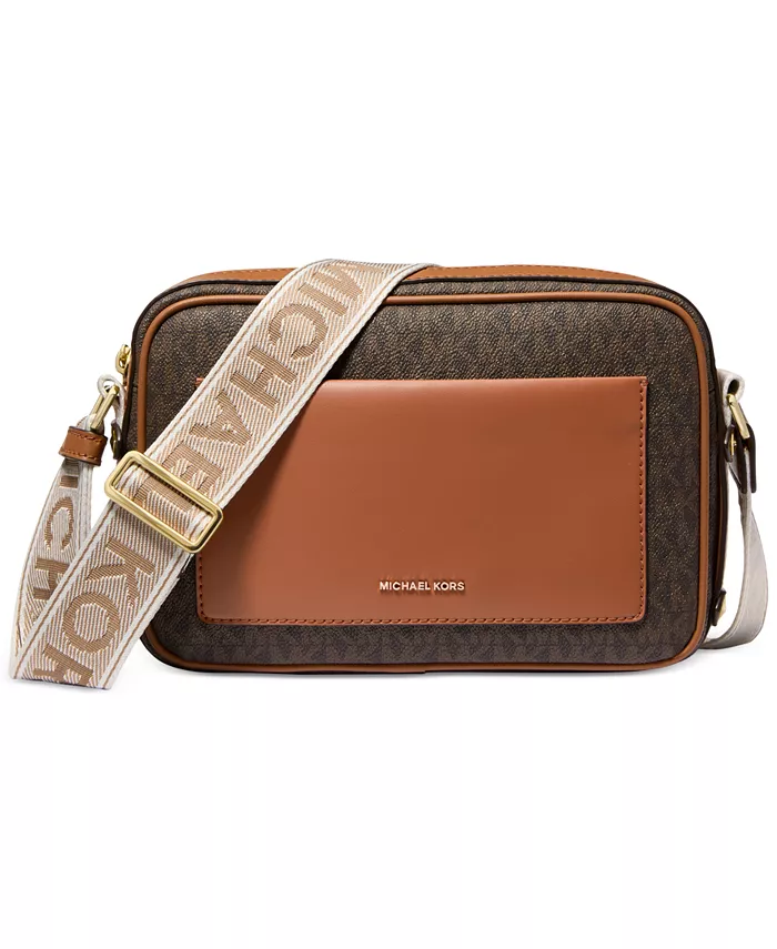 Сумка через плечо Michael Kors Maeve East West с карманом, коричневый 
Сумка через плечо Michael Kors Maeve East West с карманом, коричневый