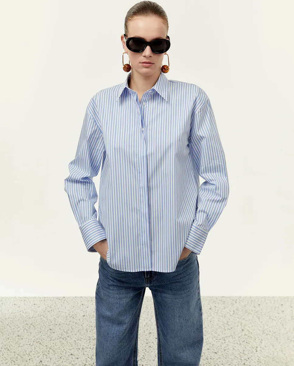 Полосатая рубашка Sfera, синий
Полосатая рубашка Sfera, синий