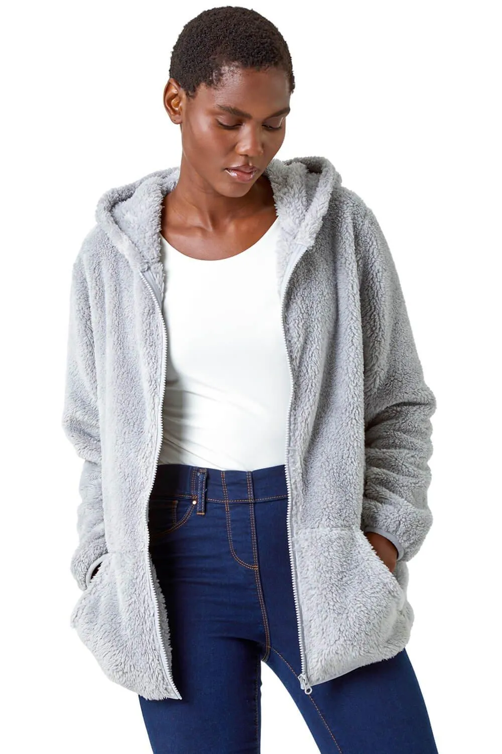 Флисовая куртка из шерпа с капюшоном Roman, серый
Флисовая куртка из шерпа с капюшоном Roman, серый