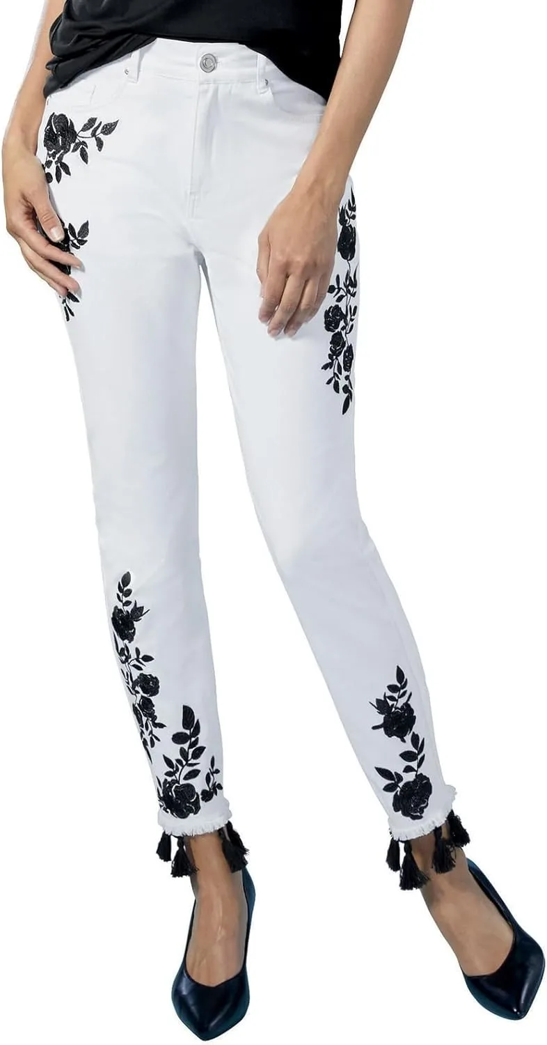 K. Jordan джинсы с вышивкой и кисточками для женщин, высокая талия и прямой крой Masseys
K. Jordan джинсы с вышивкой и кисточками для женщин, высокая талия и прямой крой Masseys