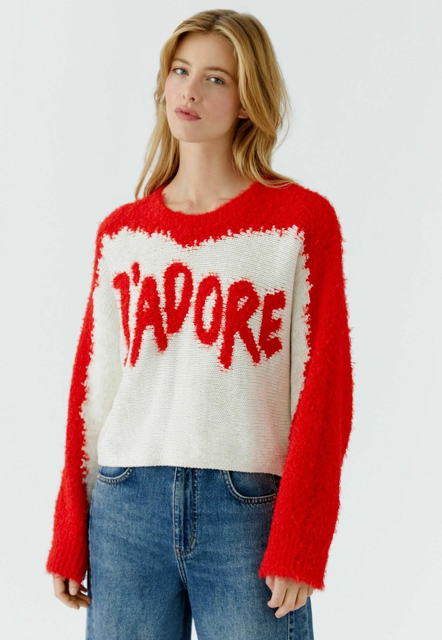 Джемпер Oui Jumper, White Red/Red
Джемпер Oui Jumper, White Red/Red