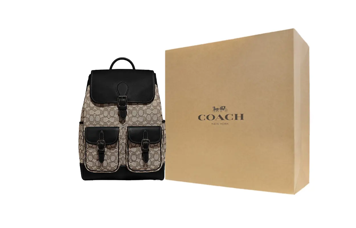 COACH Франки Ткань с кожаной сумка рюкзак с завязками большой мужской серый и черный
COACH Франки Ткань с кожаной сумка рюкзак с завязками большой мужской серый и черный