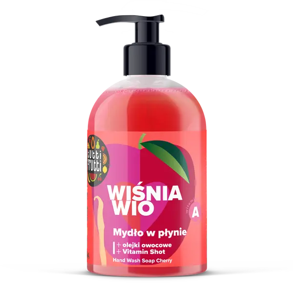 Жидкое мыло с фруктовыми маслами и витамином А, 500 мл Tutti Frutti Wiśnia wio
Жидкое мыло с фруктовыми маслами и витамином А, 500 мл Tutti Frutti Wiśnia wio