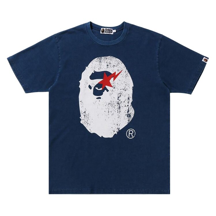 Футболка BAPE Ape Head Indigo Tee, цвет Light Indigo
Футболка BAPE Ape Head Indigo Tee, цвет Light Indigo