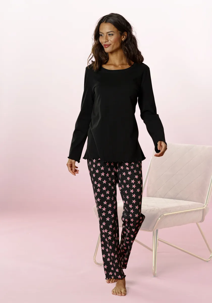 Пижама Vivance Dreams (2 шт.), со звездным принтом, розовый
Пижама Vivance Dreams (2 шт.), со звездным принтом, розовый