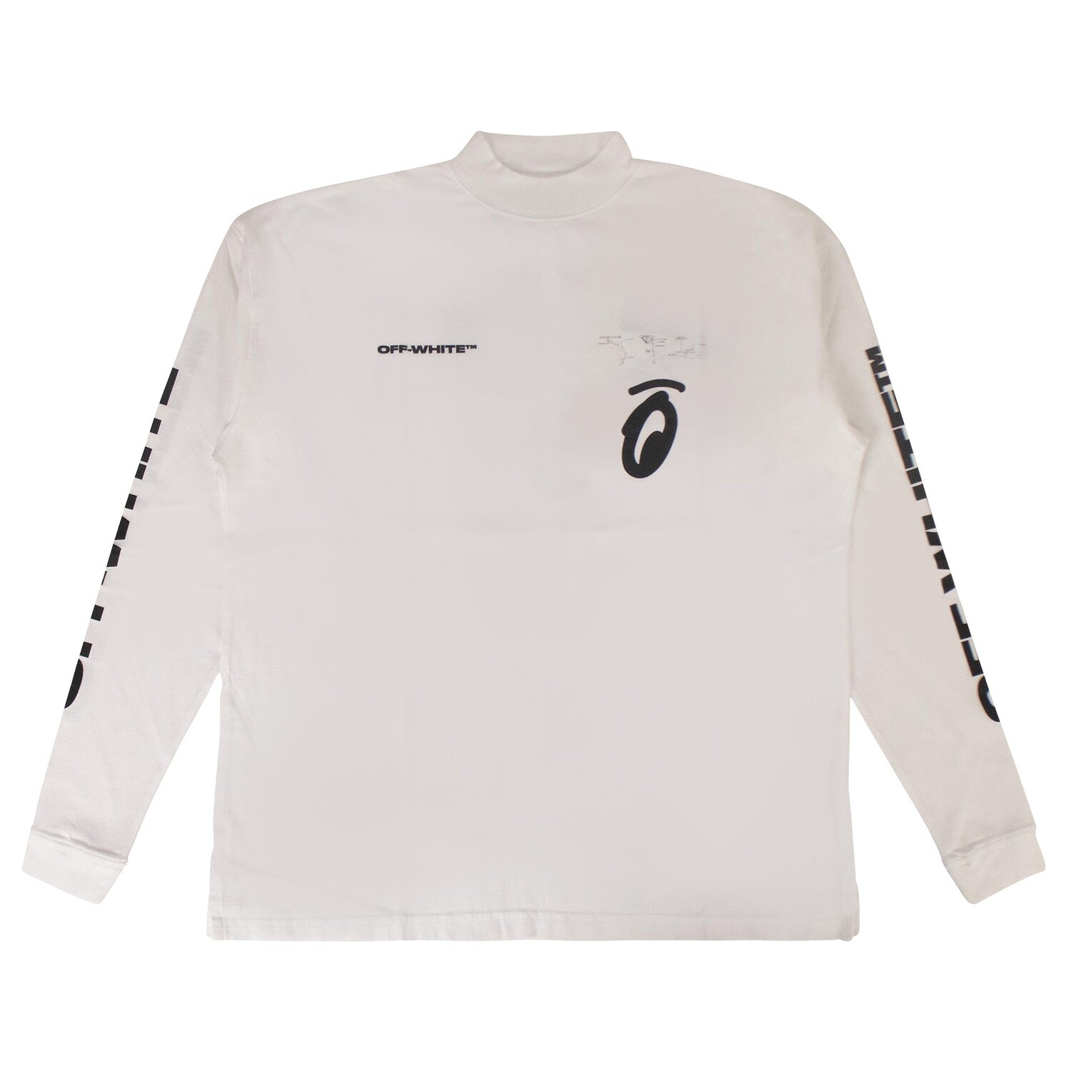 Off-White Футболка с воротником-стойкой и разрезом Arrow, цвет Белый
Off-White Футболка с воротником-стойкой и разрезом Arrow, цвет Белый