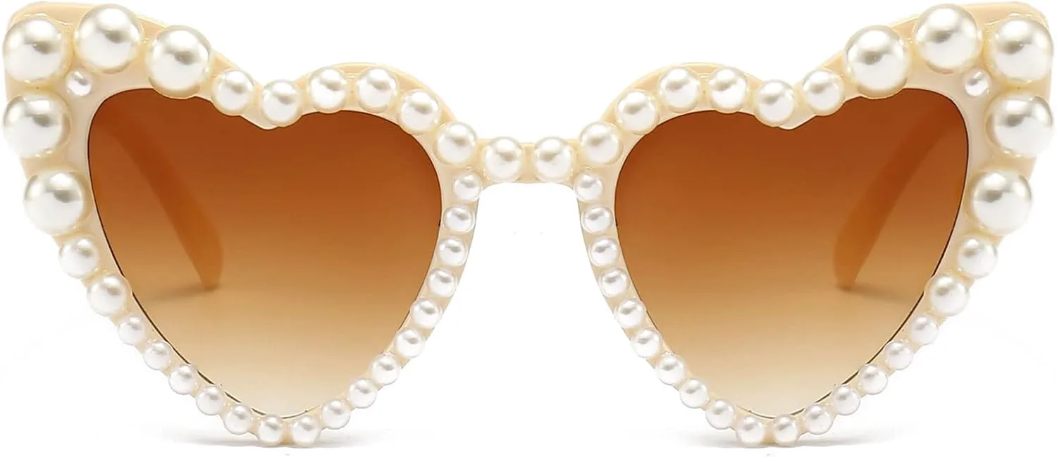 LJCZKA Роскошные солнцезащитные очки с жемчужным блеском в форме сердца для женщин, модель «кошачий глаз», для вечеринок и фестивалей, Beigegradientbrown
LJCZKA Роскошные солнцезащитные очки с жемчужным блеском в форме сердца для женщин, модель «кошачий глаз», для вечеринок и фестивалей, Beigegradientbrown