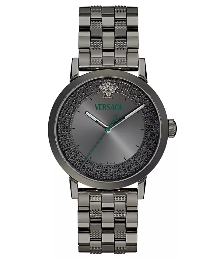 Мужские часы Swiss Albireo Gunmetal с ионным покрытием на браслете 40mm Versace
Мужские часы Swiss Albireo Gunmetal с ионным покрытием на браслете 40mm Versace