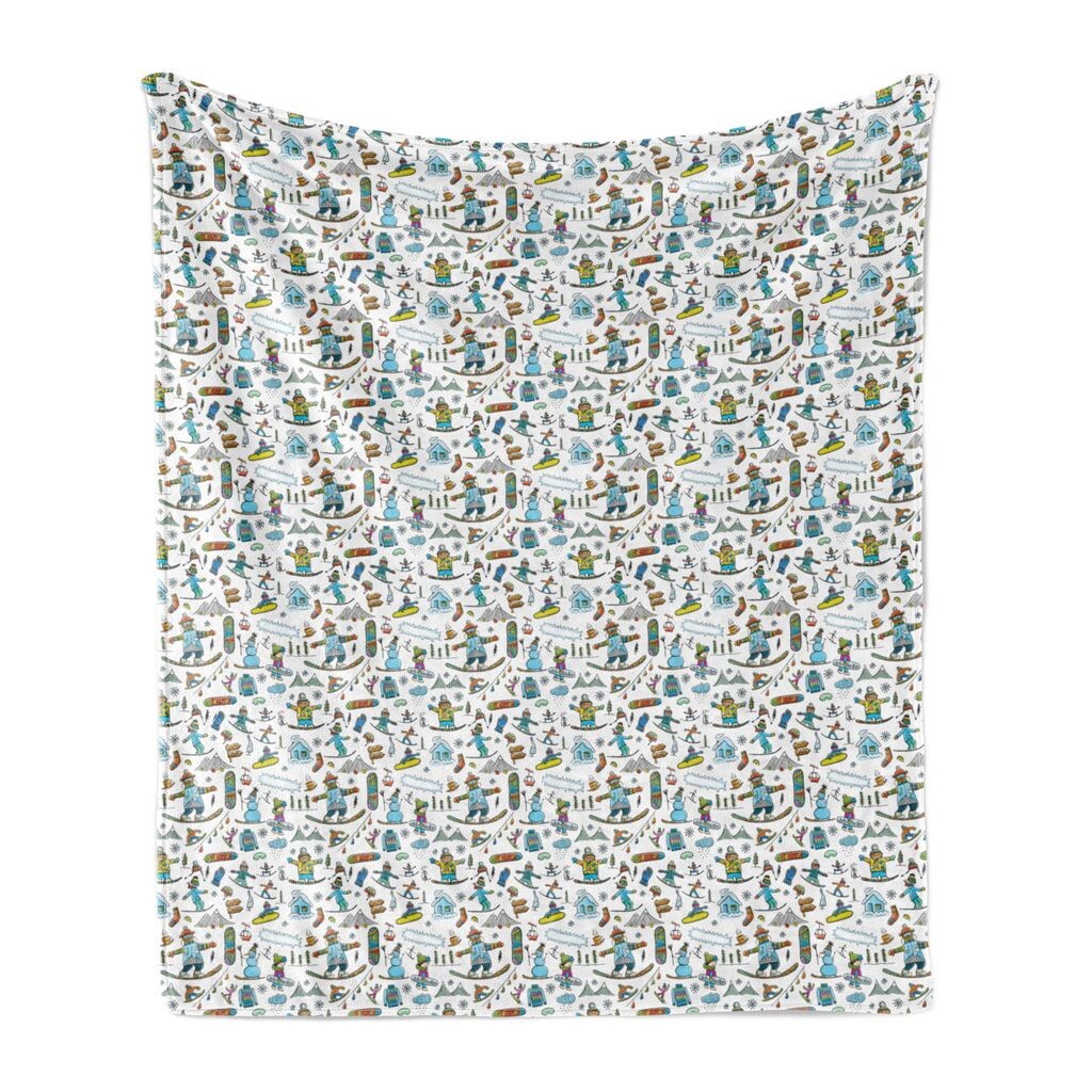 ABAKUHAUS Ski Pattern Мягкое фланелевое флисовое одеяло, детский зимний рисунок, уютный плюш для использования в помещении и на улице, 125 x 175 см, белый многоцветный
ABAKUHAUS Ski Pattern Мягкое фланелевое флисовое одеяло, детский зимний рисунок, уютный плюш для использования в помещении и на улице, 125 x 175 см, белый многоцветный