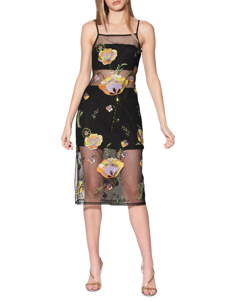 Платье-сетка с вышивкой Petra Walter Baker, черный
Платье-сетка с вышивкой Petra Walter Baker, черный