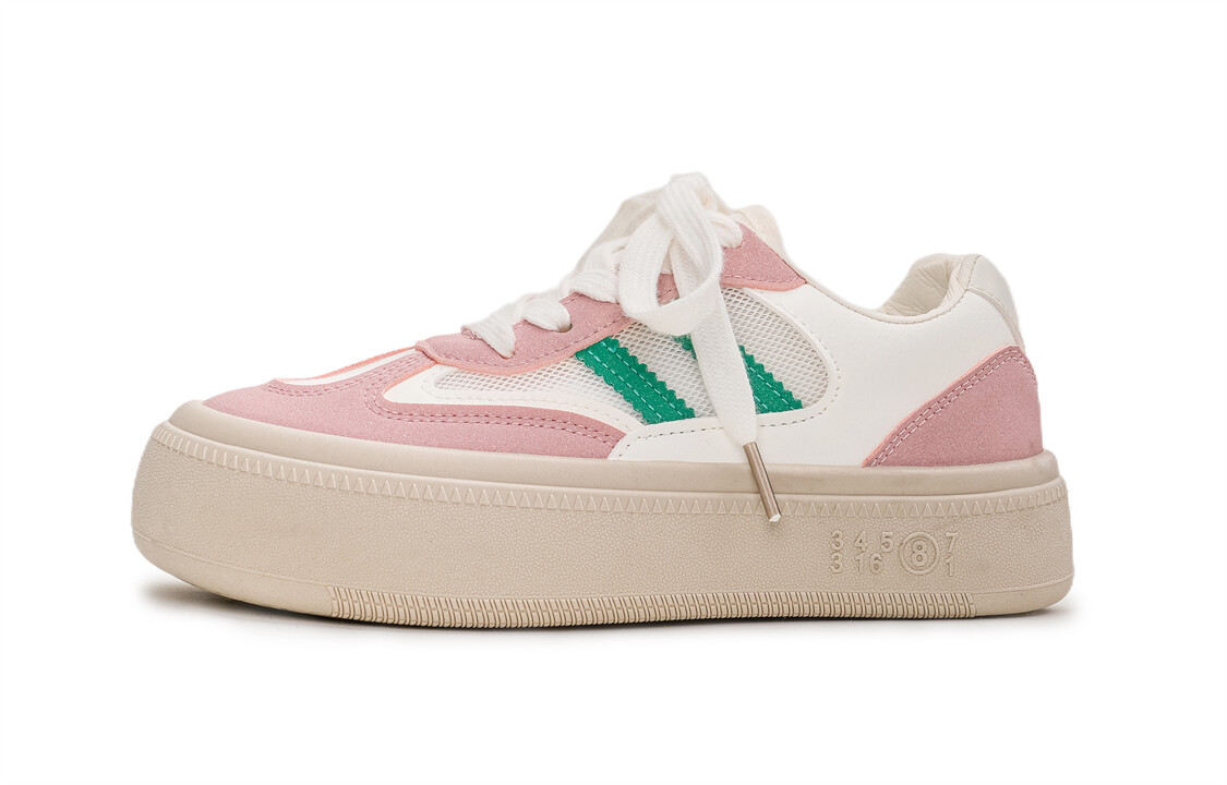 Кеды, скейтборд обувь женская низкая Humanism 1986, белый/розовый
Кеды, скейтборд обувь женская низкая Humanism 1986, белый/розовый