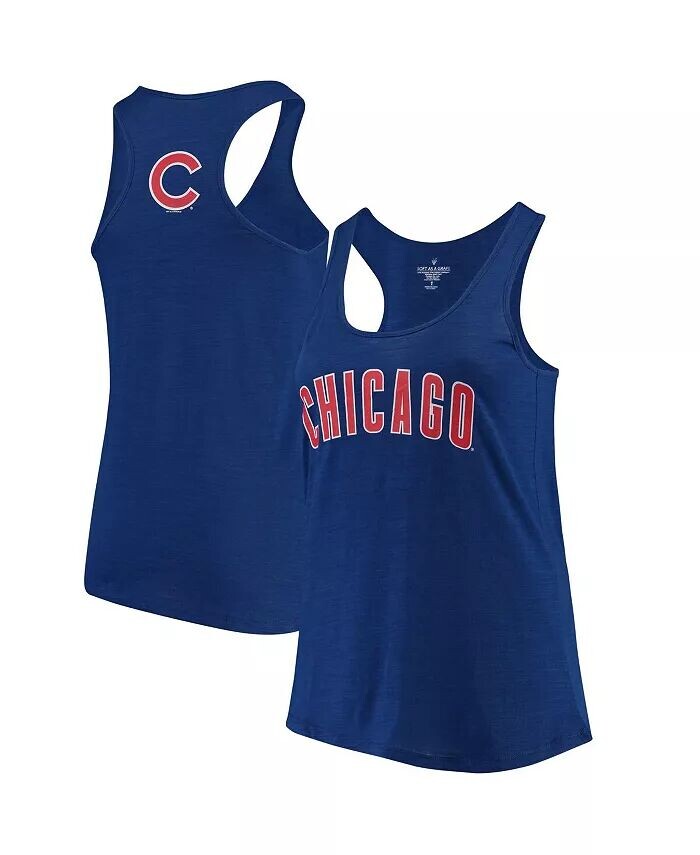 Женская майка больших размеров Royal Chicago Cubs Swing for the Fences Racerback Soft As A Grape, синий
Женская майка больших размеров Royal Chicago Cubs Swing for the Fences Racerback Soft As A Grape, синий