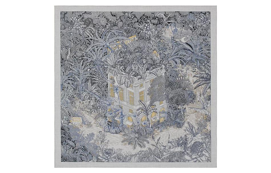 HERMES Тропический джунгли Эдишн Благословение Сокровище Кашемировая шаль Женская, Gray
HERMES Тропический джунгли Эдишн Благословение Сокровище Кашемировая шаль Женская, Gray