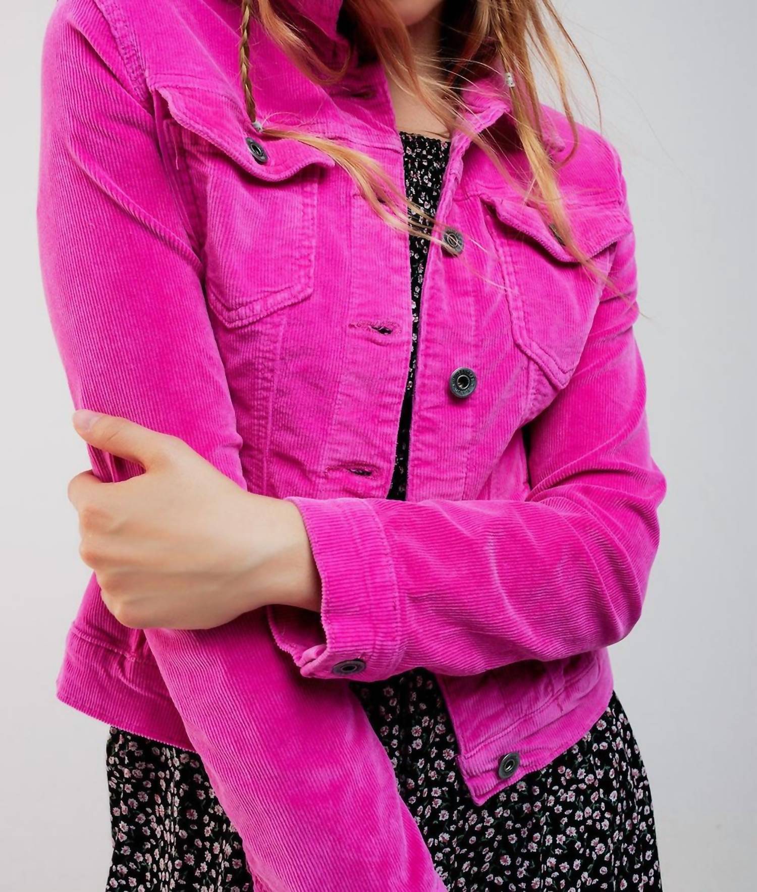 Потрясающая вельветовая куртка цвета фуксии Q2, фуксия
Потрясающая вельветовая куртка цвета фуксии Q2, фуксия