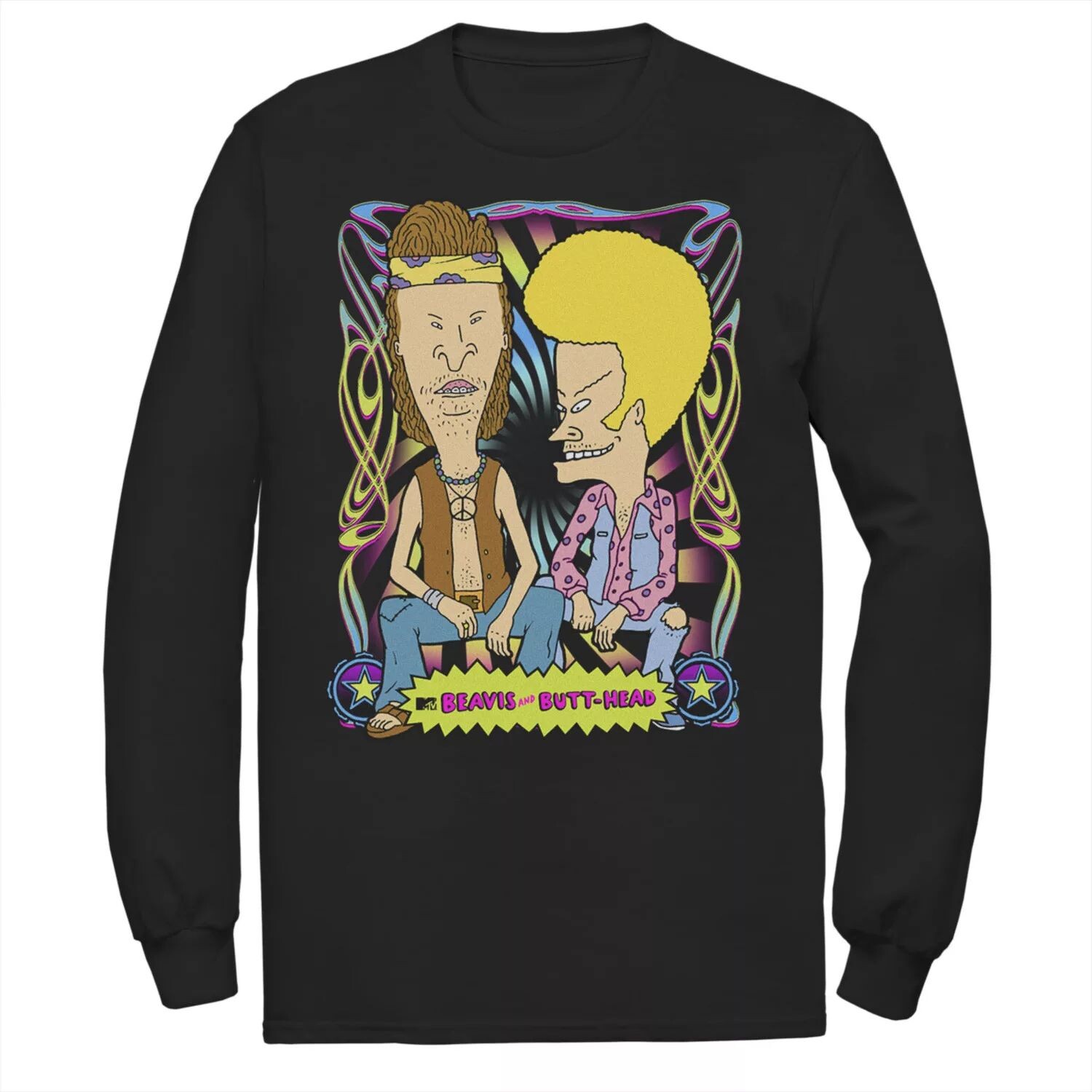 Мужская футболка с логотипом и плакатом в стиле 70-х годов Beavis And Butt-Head Licensed Character
Мужская футболка с логотипом и плакатом в стиле 70-х годов Beavis And Butt-Head Licensed Character