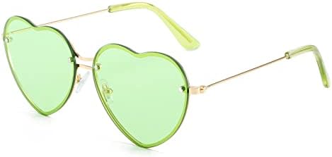 Солнцезащитные очки в форме сердца 2027 года, металлические, для женщин, модные, без оправы, с прозрачными линзами LOVE, защита от УФ-излучения UV400 MTZJH, Gold Green
Солнцезащитные очки в форме сердца 2027 года, металлические, для женщин, модные, без оправы, с прозрачными линзами LOVE, защита от УФ-излучения UV400 MTZJH, Gold Green