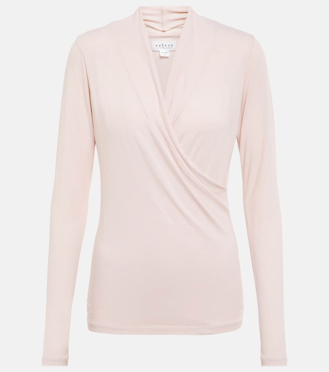 Топ Meri с драпировкой из хлопковой смеси Velvet, Ribbon 
Топ Meri с драпировкой из хлопковой смеси Velvet, Ribbon