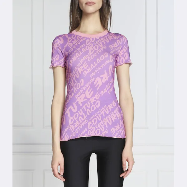 Футболка стандартного кроя Versace, фиолетовый
Футболка стандартного кроя Versace, фиолетовый