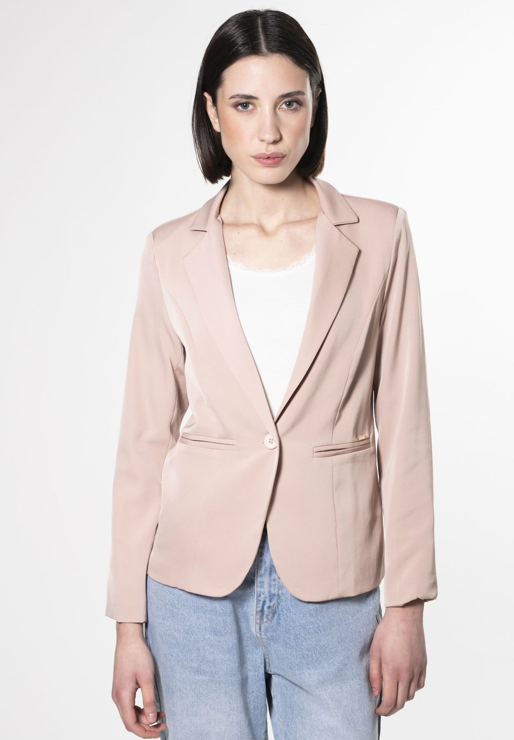 Блейзер LAPEL COLLAR INFLUENCER, бежевый 
Блейзер LAPEL COLLAR INFLUENCER, бежевый