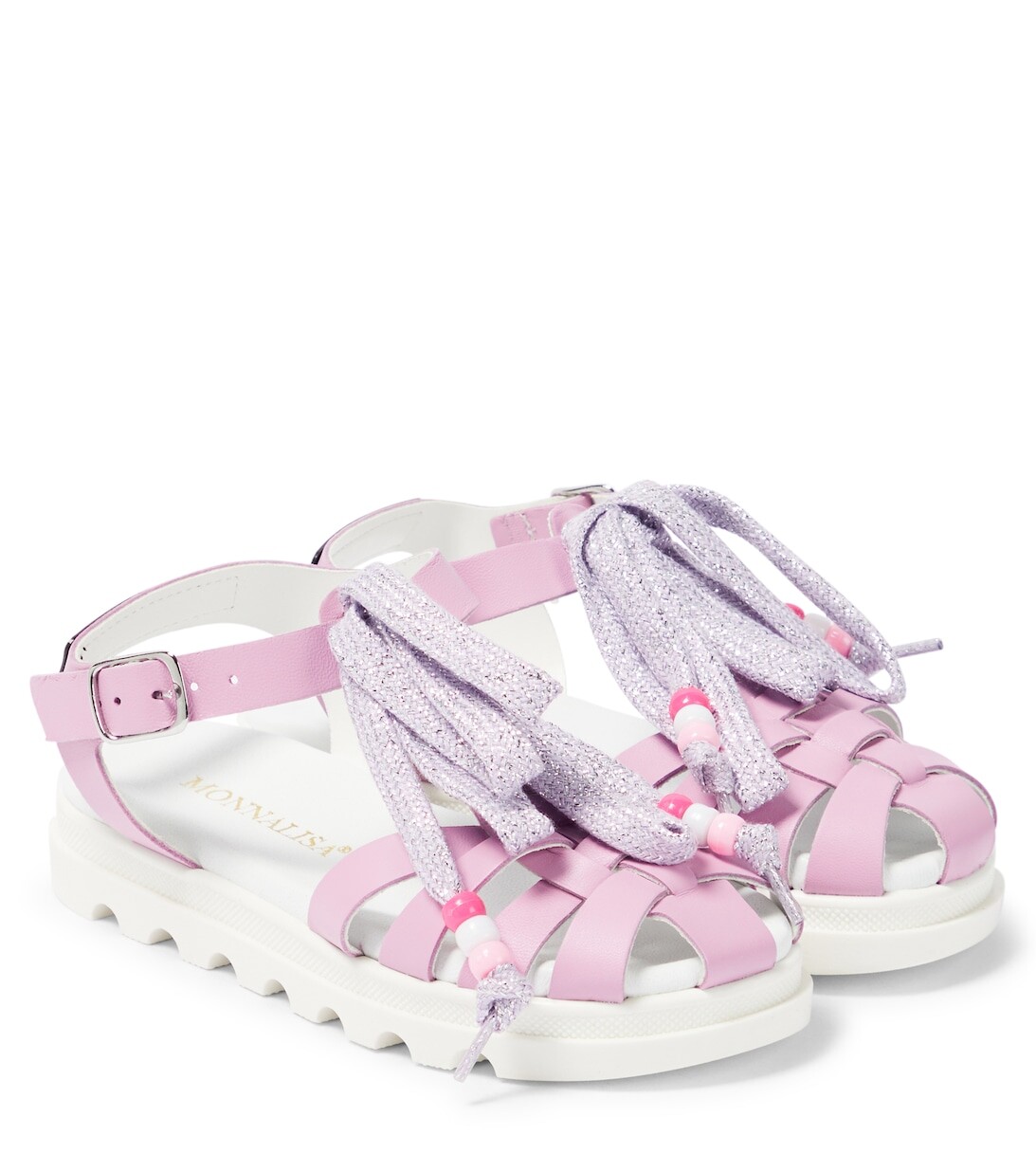 Украшенные кожаные сандалии Monnalisa, фиолетовый
Украшенные кожаные сандалии Monnalisa, фиолетовый