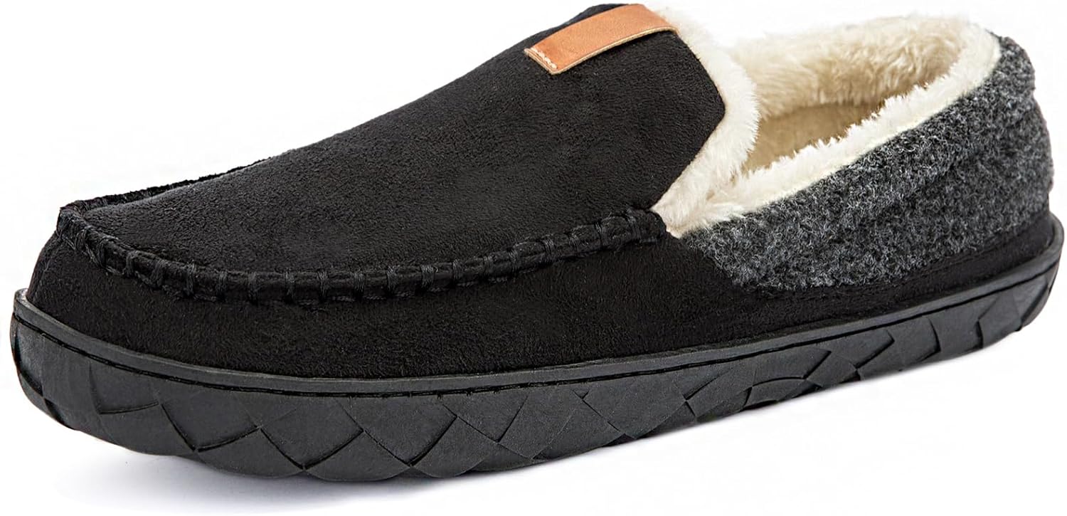 Мокасины для мужчин Ranberone из замши с амортизирующей стелькой из памяти формы, мягкой флисовой подкладкой, противоскользящей подошвой, для дома и улицы, черный
Мокасины для мужчин Ranberone из замши с амортизирующей стелькой из памяти формы, мягкой флисовой подкладкой, противоскользящей подошвой, для дома и улицы, черный