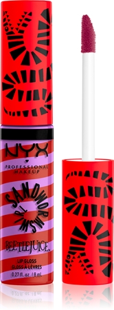 Сияющий блеск для губ NYX Professional Makeup Beetlejuice Sandworm Swirl, 03 Red 8 ml 
Сияющий блеск для губ NYX Professional Makeup Beetlejuice Sandworm Swirl, 03 Red 8 ml
