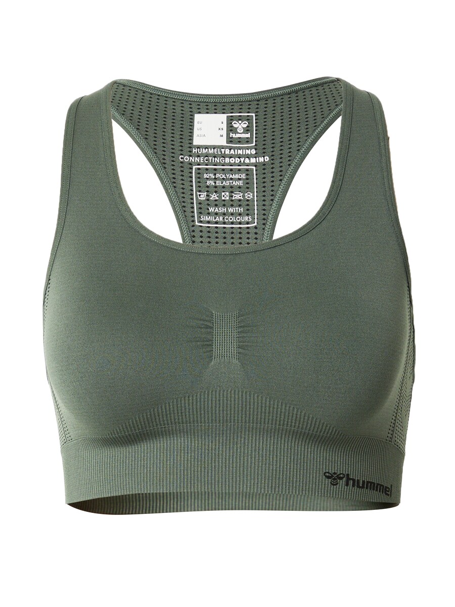 Спортивный бюстгальтер без косточек Hummel, темно-зеленый
Спортивный бюстгальтер без косточек Hummel, темно-зеленый