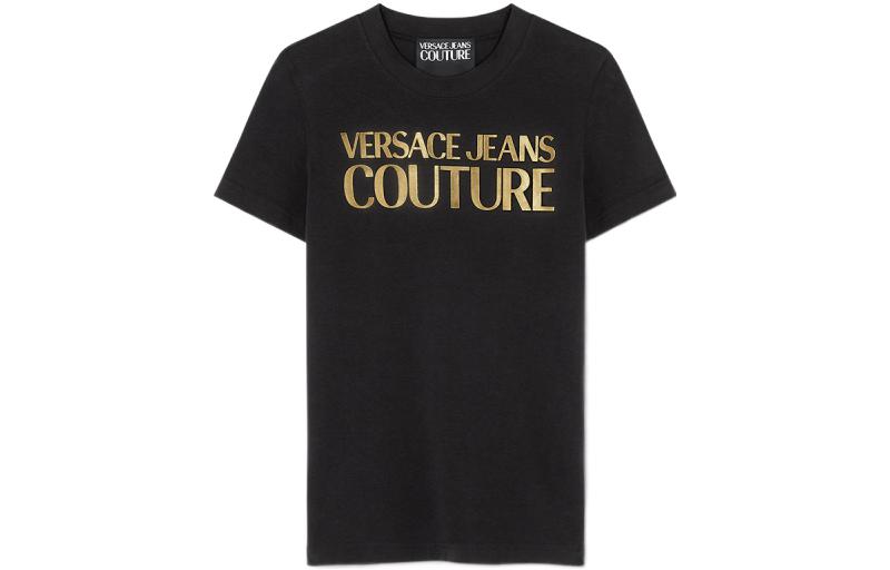 Футболка из хлопка с блестящим логотипом VERSACE JEANS COUTURE, черный
Футболка из хлопка с блестящим логотипом VERSACE JEANS COUTURE, черный