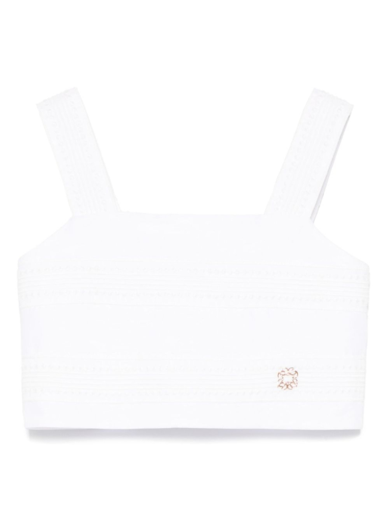 ELIE SAAB JUNIOR укороченный топ, белый 
ELIE SAAB JUNIOR укороченный топ, белый