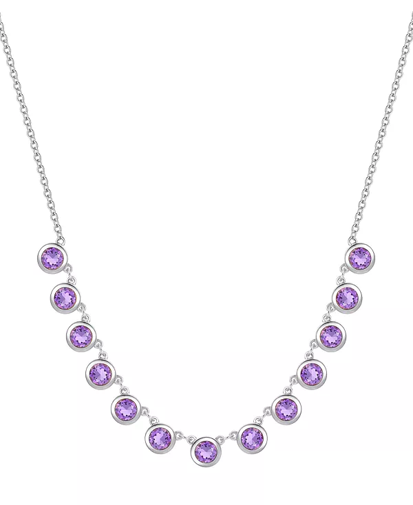 Ожерелье-Воротник длиной 17 дюймов с аметистовым ободком из стерлингового серебра (также с цитрином и голубым топазом) Macy'S, amethyst
Ожерелье-Воротник длиной 17 дюймов с аметистовым ободком из стерлингового серебра (также с цитрином и голубым топазом) Macy'S, amethyst