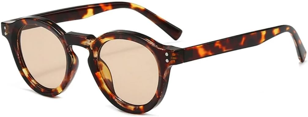 Солнцезащитные очки для мужчин и женщин - защита UV400 - маленькие круглые прозрачные линзы, оправа на заклепках, для занятий спортом на открытом воздухе и вождения DSVIGF, Leopard Champagne
Солнцезащитные очки для мужчин и женщин - защита UV400 - маленькие круглые прозрачные линзы, оправа на заклепках, для занятий спортом на открытом воздухе и вождения DSVIGF, Leopard Champagne